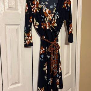 Wrap dress long sleeve
